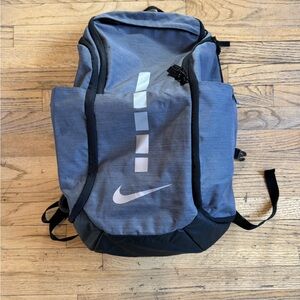 Nike Elite Grey and Black Sports Backpack